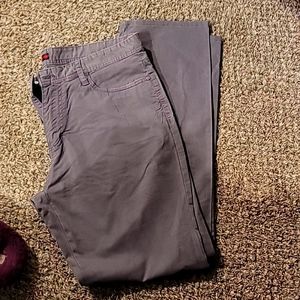 Men's pants, 34 W x 32 L, Gray.